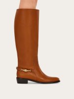 Ferragamo F buckle knee boot - Image 3